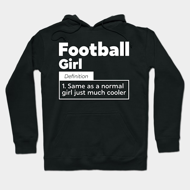 Football Girl Hoodie by White Martian